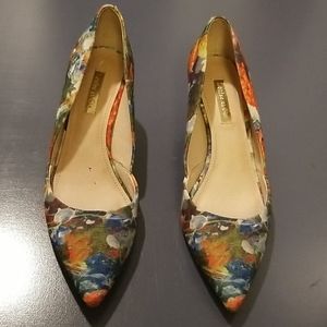 Louise et Cie Tropical floral heels